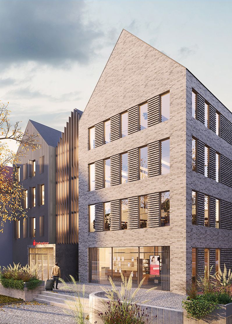Gebäudesanierung von bkp Architekten: Bauen im Bestand bei der Sparkasse Wunstorf