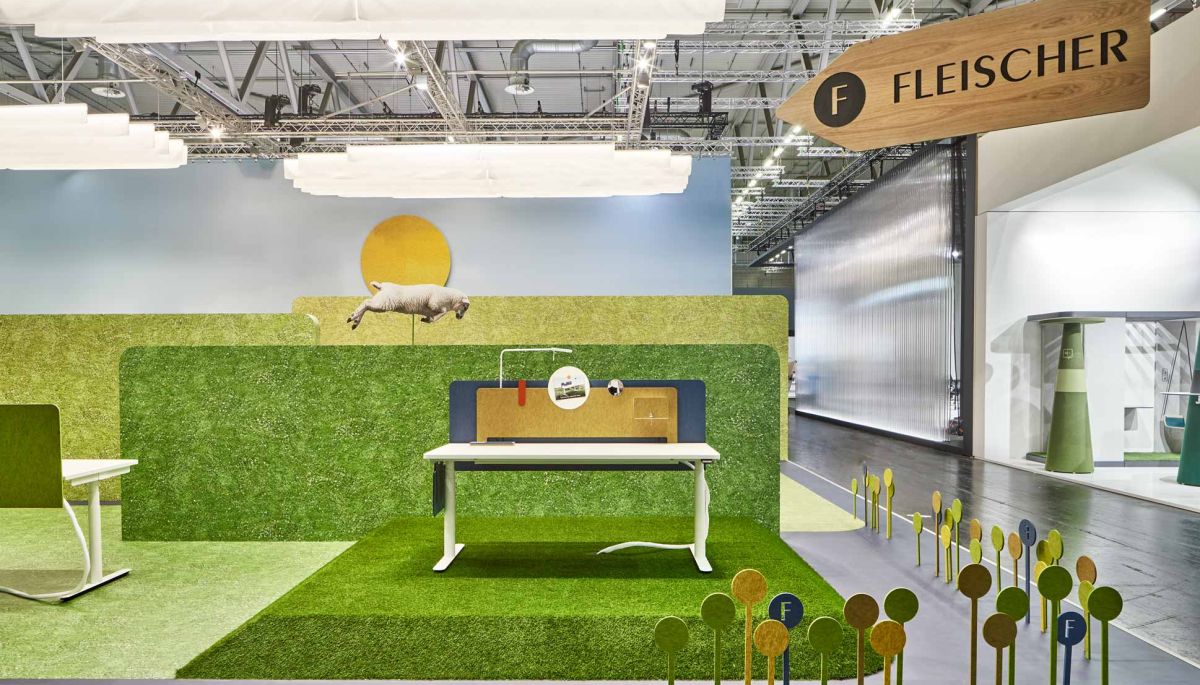 Messestand Fleischer Orgatec by bkp