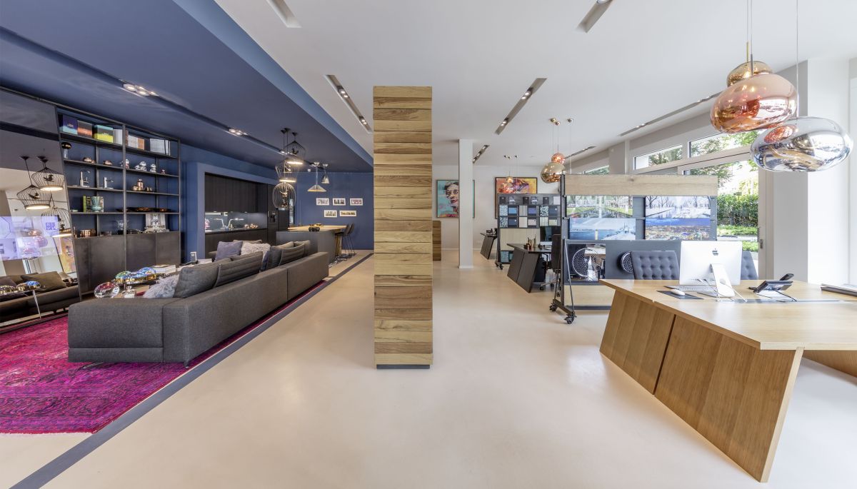 Showroom und Arbeitswelt in einem: Konzept und Planung von bkp Innenarchitekten