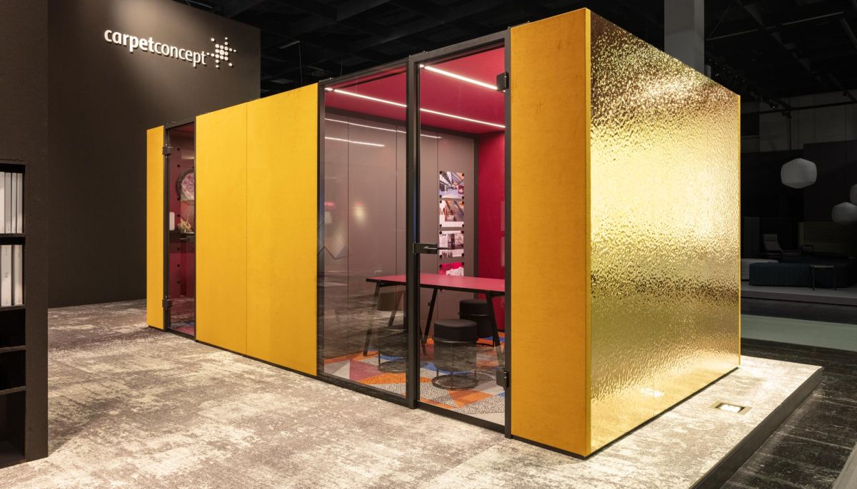 Multifunktionaler Raum-im-Raum: Arbeitscubus von bkp, Carpet Concept & Lindner