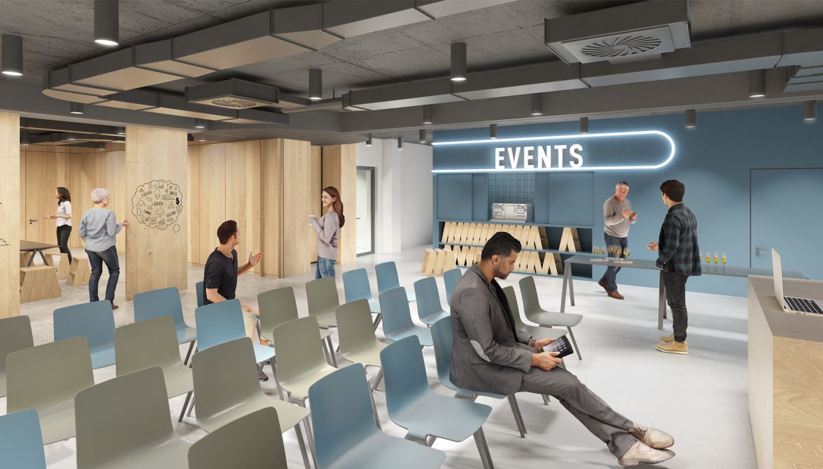 Bankenplanung mit Event Charakter: bkp integriert bei der Umgestaltung der Bankfiliale in Wuppertal einen Event-Bereich