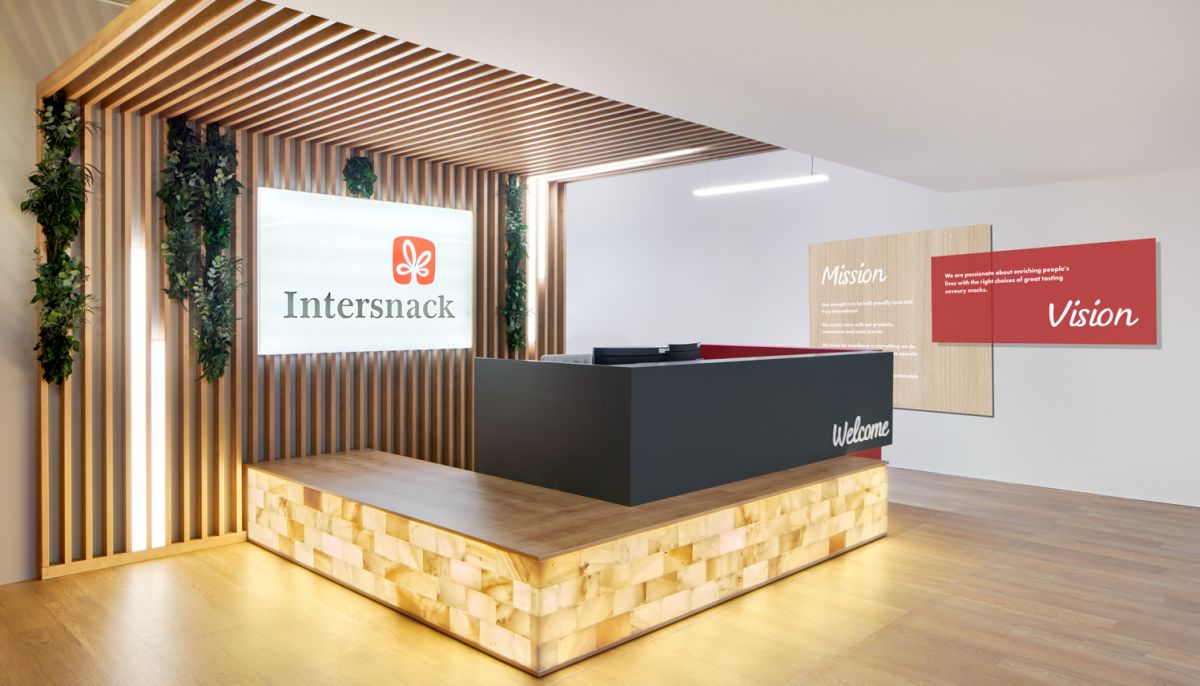 Brand Architecture bei Intersnack in Düsseldorf ist auf den ersten Blick erlebbar - Büroplanung von bkp Architekten