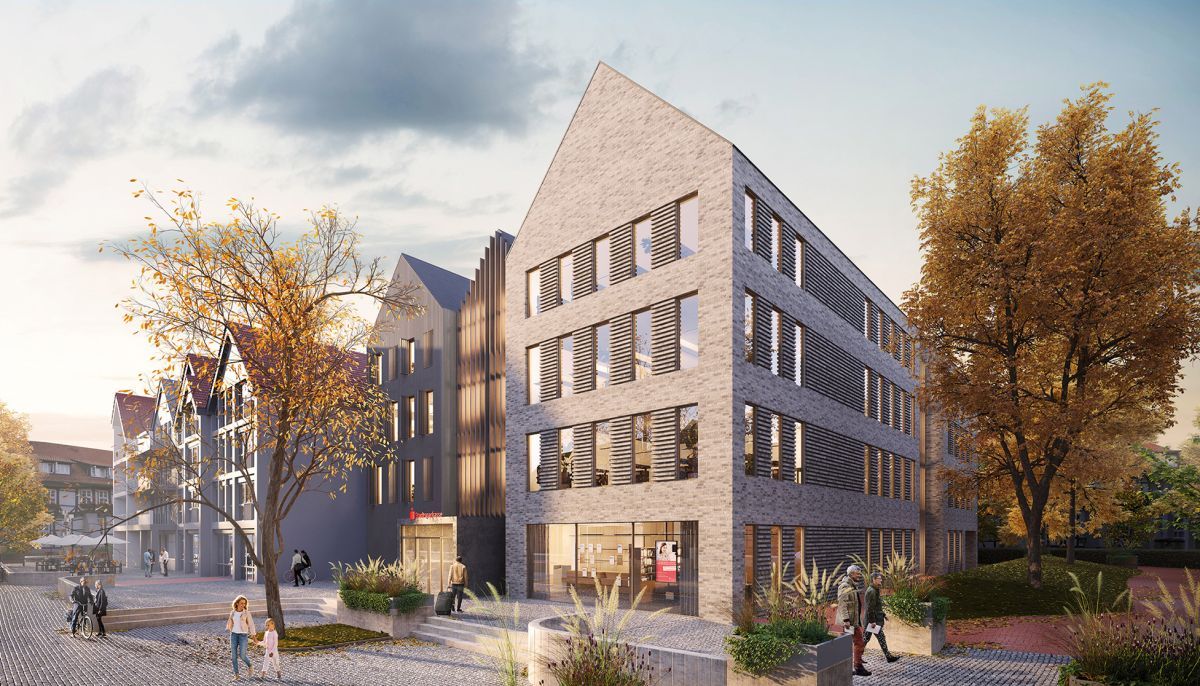 Gebäudesanierung von bkp Architekten: Bauen im Bestand bei der Sparkasse Wunstorf