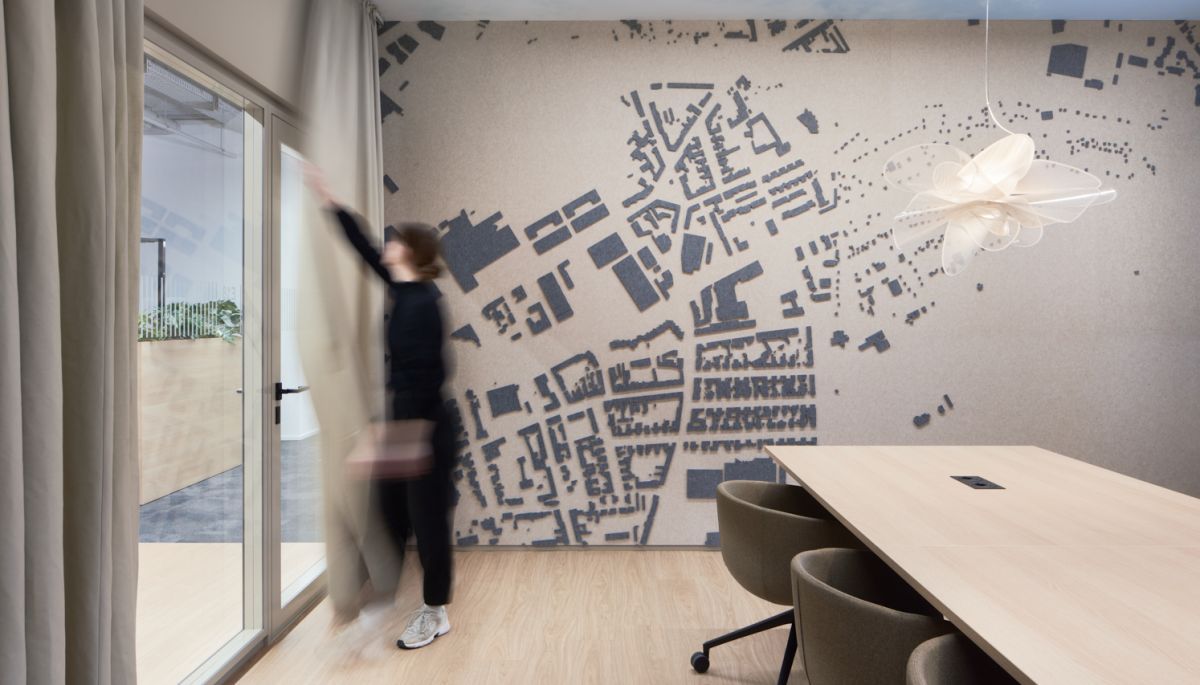 Corporate Identity der NEW zeigt sich in der Raumgestaltung