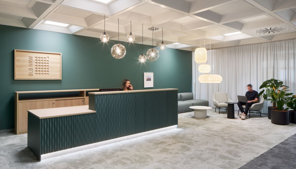 Empfang des BLB NRW mit Lounge-Bereich im Silberpalais Duisburg