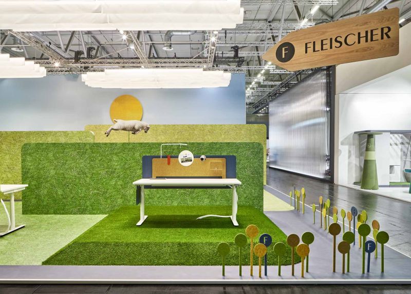 Messestand Fleischer Orgatec by bkp