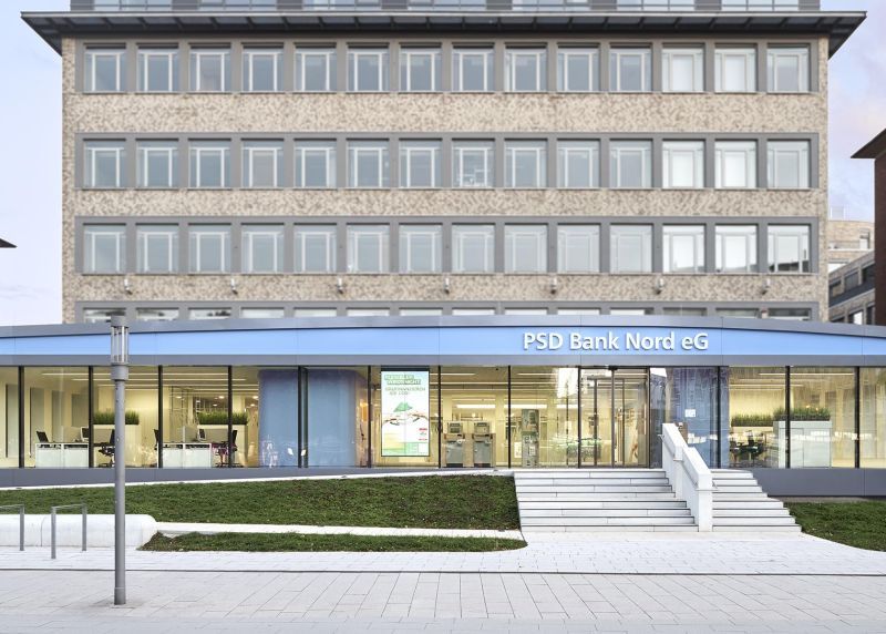 bkp Markenarchitektur für die PSD Bank Nord Hauptstelle Hamburg