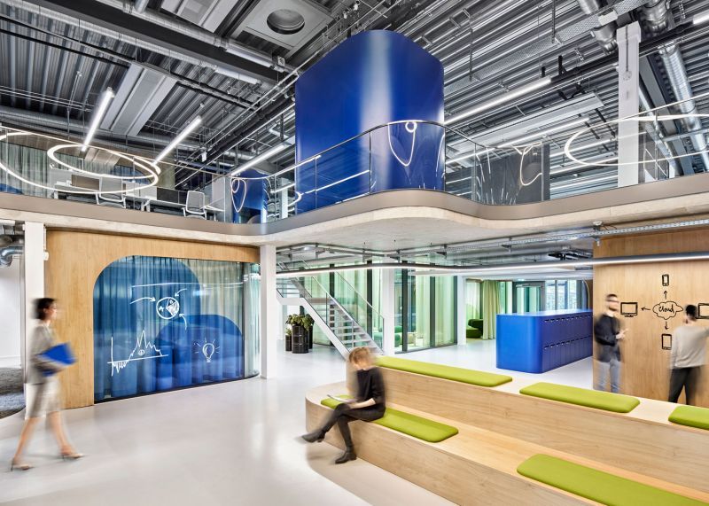 Büroplanung - Eingangshalle BYK - Realisierung durch bkp Innenarchitekten