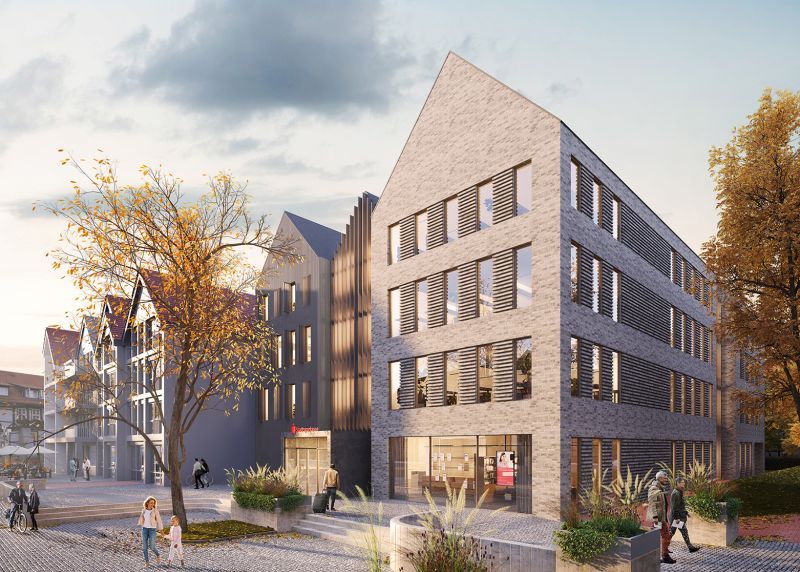 Gebäudesanierung von bkp Architekten: Bauen im Bestand bei der Sparkasse Wunstorf